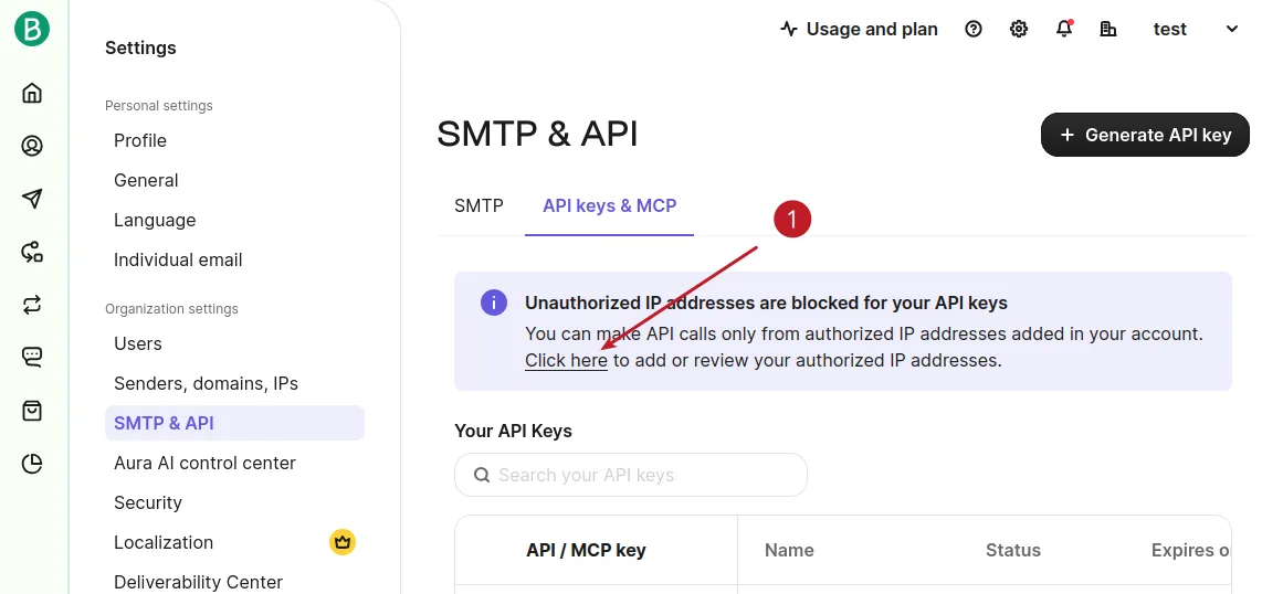 Authorize IP