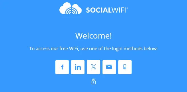 How the bypass padlock appears on the login screen