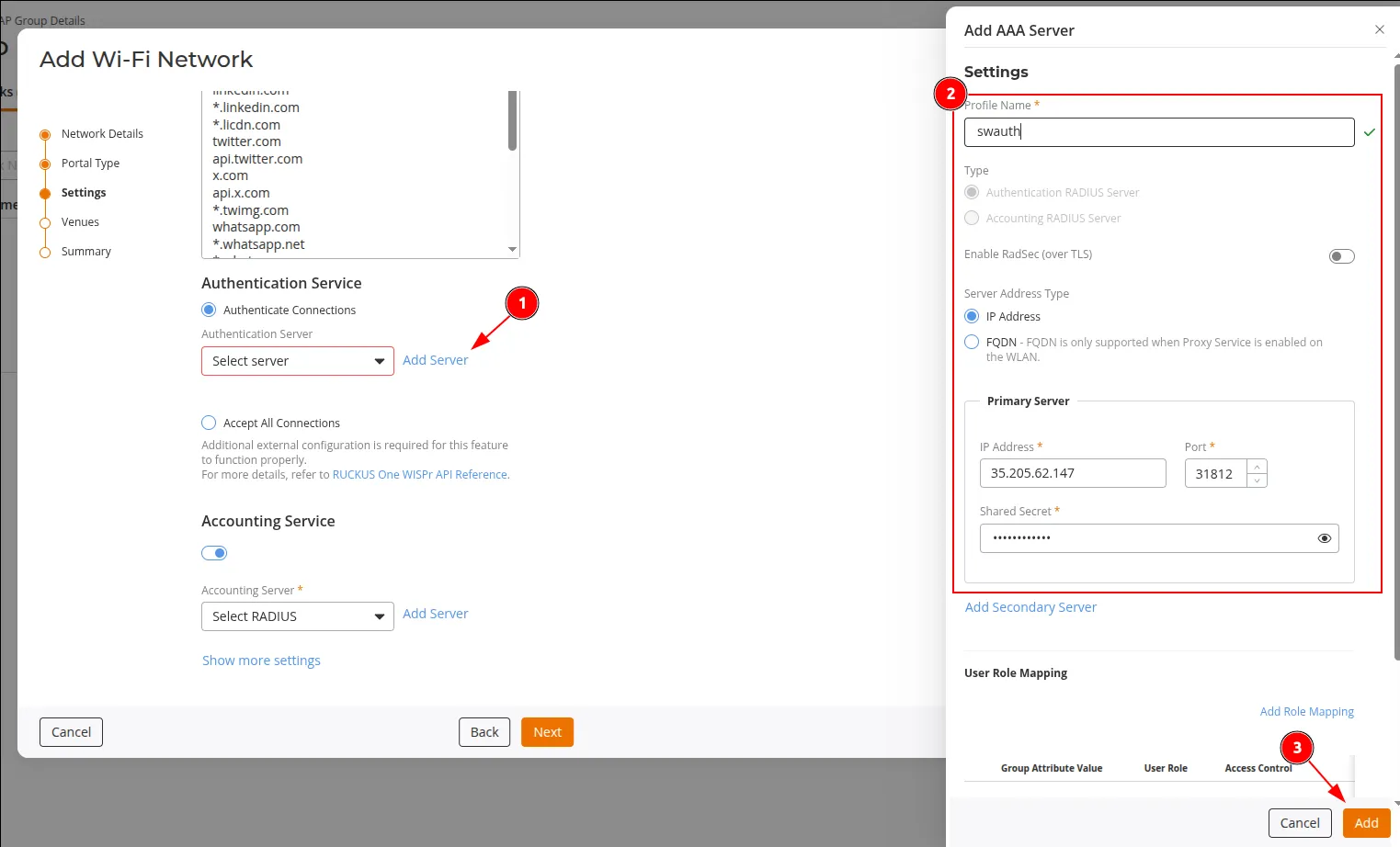 Add Authentication Server
